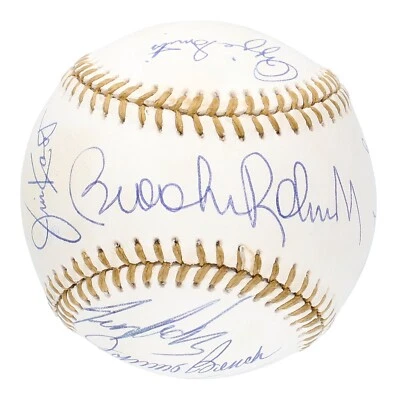 Johnny Bench Brooks Robinson Ozzie Smith Signed Gold Glove Baseball PSA DNA COA - Image 1 of 4