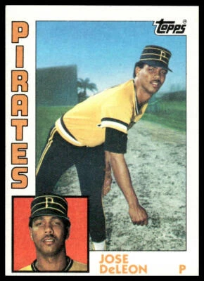 1984 Topps #581 Jose DeLeon RC Pittsburgh Pirates Baseball - Image 1 of 2