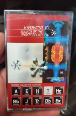 HYPERACTIVE Vol 4 SOUND of the UNDERGROUND DJ Trance EDM CASSETTE Chicago SEALED - Image 1 of 3