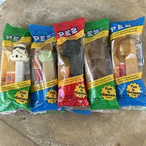 Sealed Lot of 5 Vintage Star Wars PEZ Dispensers Yoga C-3PO Darth Vador Chewy - Picture 1 of 6