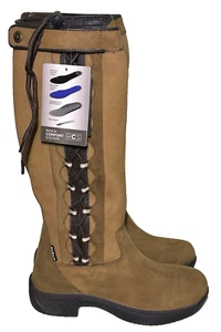 Dublin Pinnacle Boots II Tan Womens Size 10.5 Equestrian Leather Waterproof New - Picture 1 of 13