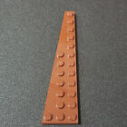 LEGO 3x12 Wedge Plate Left Wing Reddish Brown Part 47397