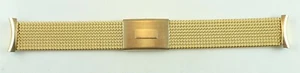 Vintage Evinger Edelstahl, goldfarben Armbanduhr Armband mit 18,9 mm geschwungenen Enden - Bild 1 von 10