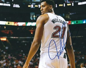 Autographed HASSAN WHITESIDE Miami Heat 8x10 photo w/COA - Picture 1 of 1