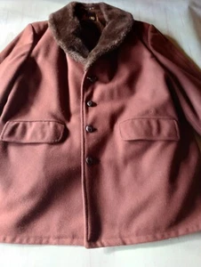 Abrigo abotonado vintage marrón oscuro de lana Lakeland para hombre talla 50 ¿forrado sherpa? - Imagen 1 de 15