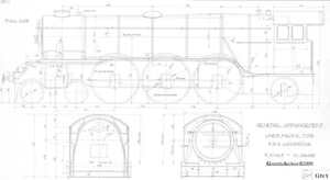 Henry Greenly Archive 3 1/2" Gauge LNER Pacific Flying Scotsman (unit = Set on M - Picture 1 of 1