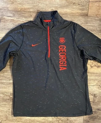Nike Dri-Fit Mujer Talla X-Grande Georgia Bulldogs 1/4 Cremallera L/S Pullover Camisa Top  Foto 1 de 4