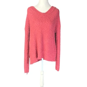 Suéter pequeño tejido palomitas de maíz rosa talla grande ZENANA para mujer - Imagen 1 de 6
