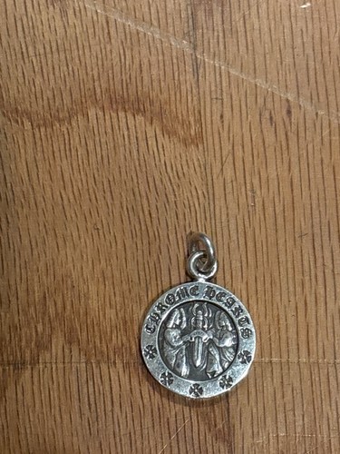 CHROME HEARTS Pugnale cerchio angelo cuori cromati argento ch più ciondolo charm