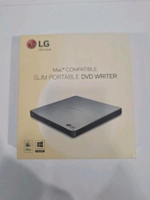 LG - Life's Good - Mac Compatible Slim Portable DVD Writer - GP60NS50 - Image 1 of 2