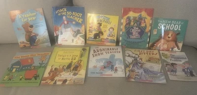 LOT OF 10 BOOKS - Back to School themed bundle - Scholastic Kids Pbks. Like New - Image 1 of 4