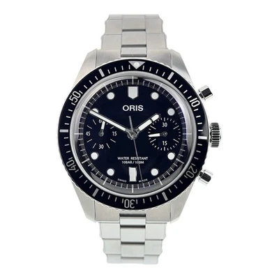 Oris Divers Sixty Five Stainless Steel Black Dial 40mm Automatic Mens Watch 7791 - Image 1 of 4
