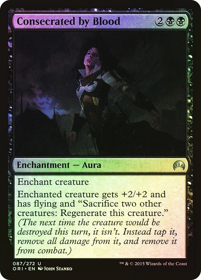 MTG FOIL Consecrated by Blood  - Magic Origins #087 - Image 1 of 1