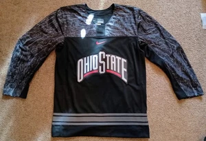 Nike Ohio State Buckeyes Replica Black Ice Hockey Jersey Medium NWT. MSRP $130 - Picture 1 of 5