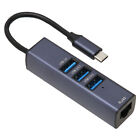 4 In 1 USB C Hub RJ45 Gigabit Ethernet Port 3 USB Ports USB C To Ethernet SD3