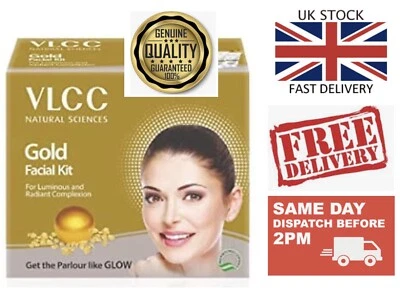 UK VLCC 60g GOLD Facial Kit with White and Bright Glow Gel Creme, 20g - Image 1 of 4