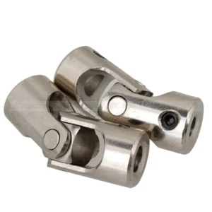 2pcs 4 x 3.175mm Model Car Shaft Coupling Motor Connector Alloy Universal Joint - Picture 1 of 3