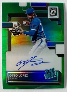 2022 Panini Optic FOTL OTTO LOPEZ - Green Holo Prizm /5 Auto RC Rookie - Picture 1 of 2