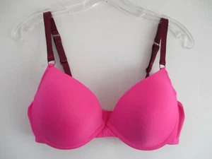 Joe Boxer Women's Size 36 D Solid Pink Full Coverage Underwire Bra - Picture 1 of 12