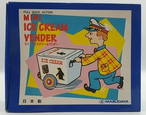 HOJALATA: VENDEDOR DE HELADOS MODELO DE HOJALATA HECHO POR MASUDAYA EN 1997 - Imagen 1 de 7
