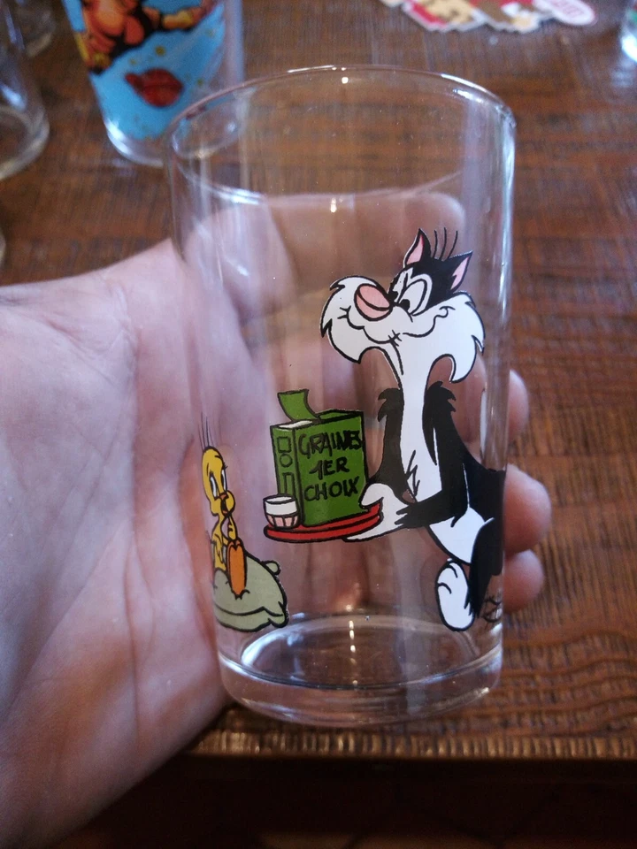 Verre à moutarde candy vintage Titi et Grosminet - Photo 1/1