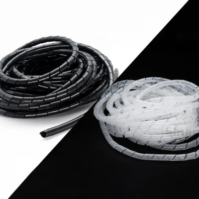 4MM-30MM Spiral Cable Sleeve Winding Pipe Cord Protector Plastic PE Wire Conduit - Image 1 of 4