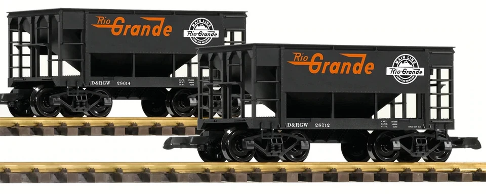 PIKO G Scale ~ Denver & Rio Grande Western (D&RGW) Ore Car ~ 2-Pack ~ 38931 - Image 1 of 1