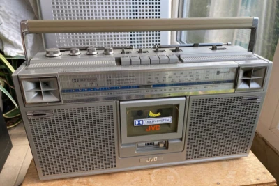 JVC RC-656L radio vintage retro boombox hi-fi audio cassete tape player AM FM - Bild 1 von 4