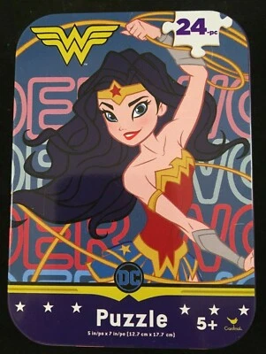 DC - Wonder Woman - 24 Piece - Mini Puzzle in Tin - 5" x 7" Puzzle - Image 1 of 3