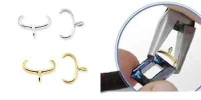 Pinch Bail, 12 ИЛИ 144 Позолоченный ИЛИ Посеребренный Beadalon 10 мм Просто Зажмите Вместе - Изображение 1 из 4