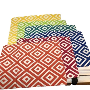 NEW 6 Sonoma Life + Style Washable Color Fabric Placemats 100% Cotton 13 x 19 - Picture 1 of 8