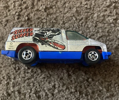 1978 Hong Kong Hot Wheels Silver Marvel Silver Surfer VetteVan Blister Pull Mint - Image 1 of 4
