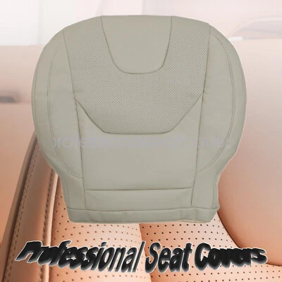 Cubierta de asiento de cuero inferior del lado del conductor de titanio tostado para Ford Edge 2013-2017 Foto 1 de 4