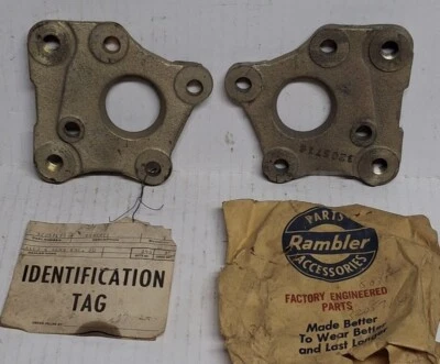NOS 65-68 AMC AMX Javelin Brake Caliper Mounting Brackets Bendix Spacer Plate - Image 1 of 4