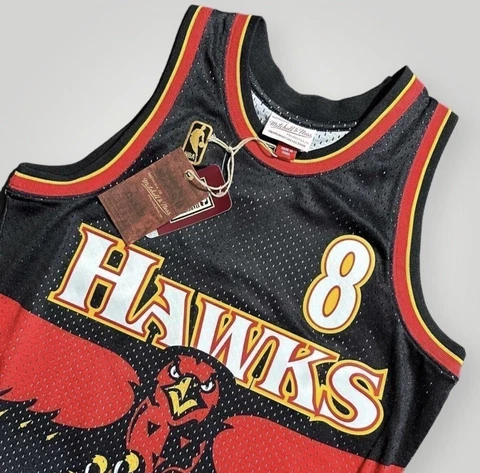 MITCHELL & NESS NBA Swingman Jersey Steve Smith Atlanta Hawks #8 1996-97 Size M Cover