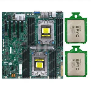 Supermicro H11DSI-NT + AMD EPYC 7702x2+igabyte mz32+16x16g 2666 DDR4 combination - Picture 1 of 3