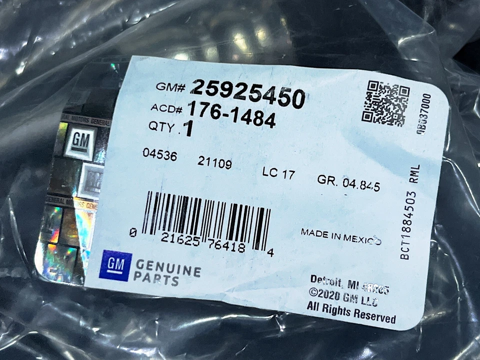 Mangueira de entrada 176-1484 Power Brake Booster peça genuína GM #25925450 - Imagem 1 de 4