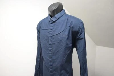 Superdry Camisa De Vestir Azul Oscuro Manga Larga Informal Con Botones Para Hombre Talla 2XL XXL Foto 1 de 4
