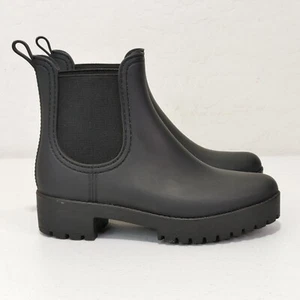 Jeffrey Campbell Women's Cloudy Rain Booties Mate Black Finish Size 7.5US / 38EU - Picture 1 of 11