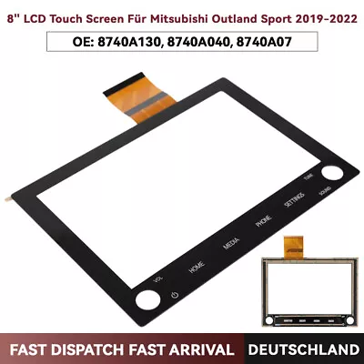 2Knöpfen Autoradio 8" Touch Screen Digitizer für MITSUBISHI Outlander 2020- 2022 - Bild 1 von 4