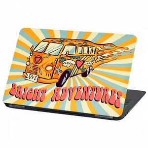 Naklejka foliowa na laptopa 13"-17" cali Skin Vinyl Notebook LP12 Hippie Car - Zdjęcie 1 z 28
