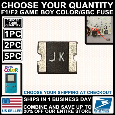 Fusible F1/F2 Para Nintendo Game Boy Color GBC Placa de Circuito Repuesto Foto 1 de 3