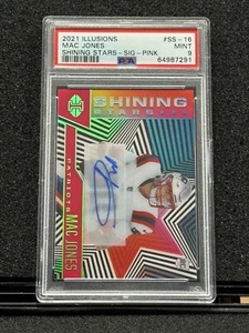 Mac Jones 2021 Illusions Rookie Shining Stars Auto Pink #30/30 PSA 9 🔥Jags 🔥 - Picture 1 of 2
