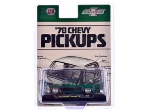 M2 Machines 1:64 1978 Chevrolet Silverado 30 Green Hobby Exclusive 31500-HS48 - Picture 1 of 3