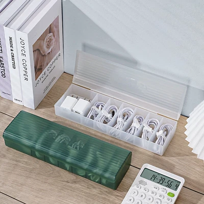 Kabelbox Kabelmanagement Aufbewahrungsbox Kabelkasten Organizer Kabelbinder Büro - Bild 1 von 4