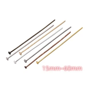 15~70MM Findings Crafts Head Pins DIY Jewelry making Pin Handmade Connectors - Picture 1 of 12