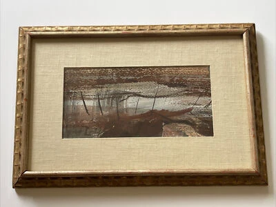 TOM K ENMAN PAINTING 1960'S MID CENTURY MODERN ABSTRACT EXPRESSIONISM LISTED CA - Image 1 of 4