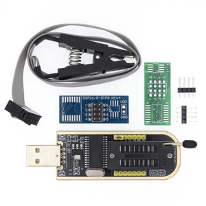 CH341A 24 25 Series EEPROM Flash BIOS USB Programmer Module + SOIC8 Test Clip - Picture 1 of 5