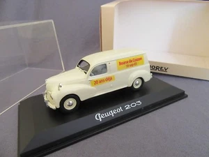299G Norev Peugeot 203 Miko Bourse Couzon Miniatures 18 Sept 2005 1:43 + Box - Picture 1 of 9