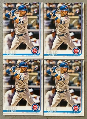 Johnny Field 4x Lot 2019 Topps Series 2 Baseball MLB #606 Base Rookie RC - Image 1 of 2